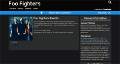 Desktop Screenshot of foofighterstour.com